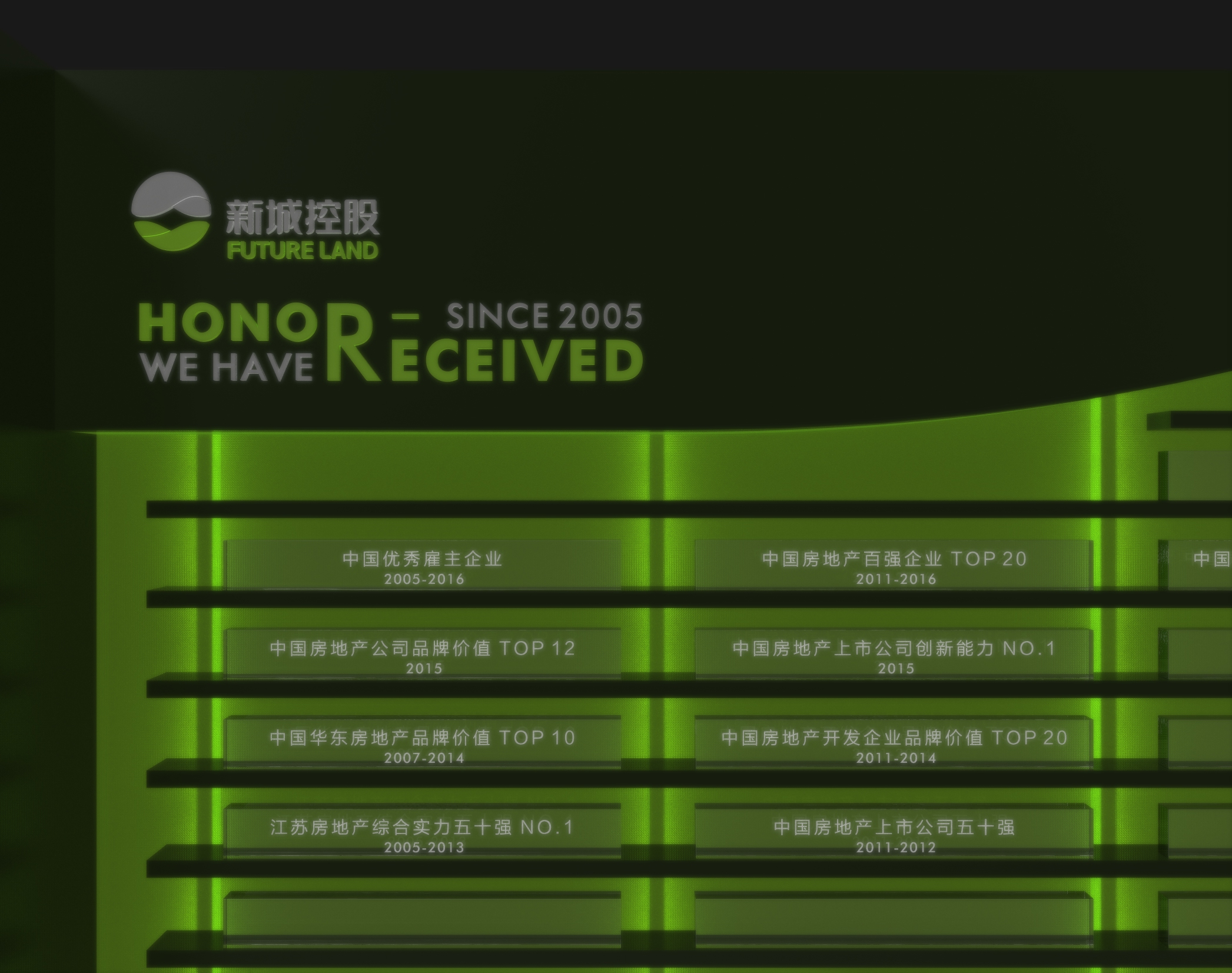 新城控股文化墙设计
