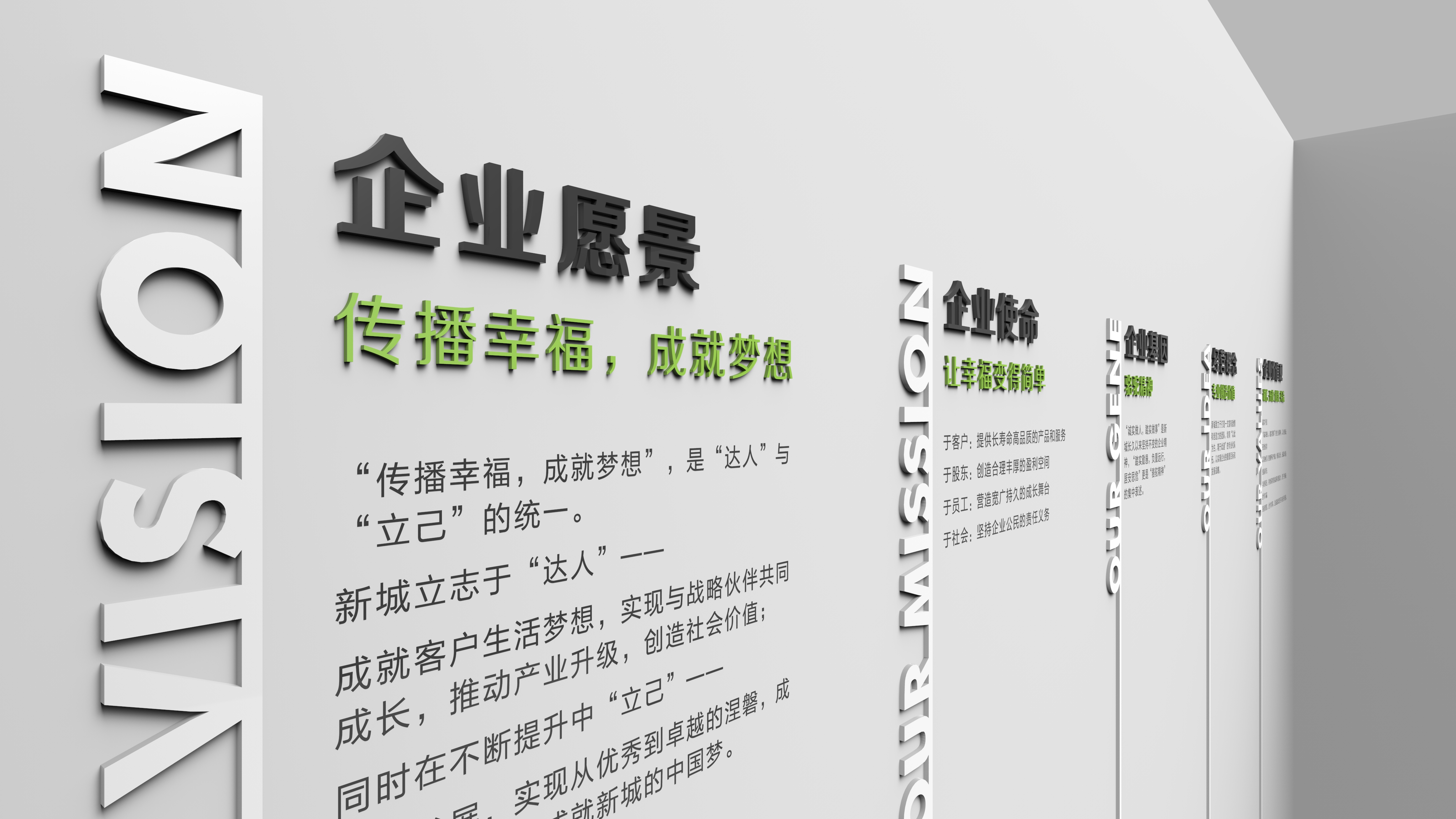 新城控股文化墙设计